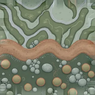 damp low bank moss