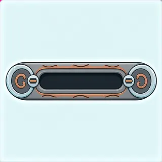 empty status bar frame, keyboard-focused state