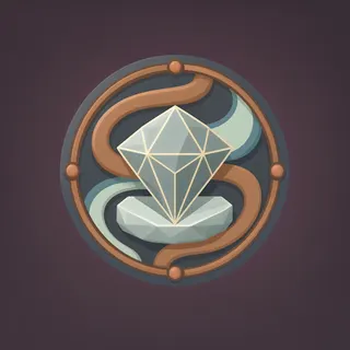 gem, plain design