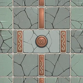 damaged rough stone floor
