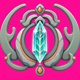 energy crystal, rare accent design