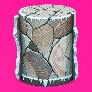 frosted broken pillar