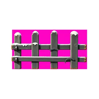 weathered short fence