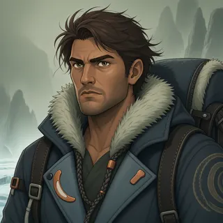 original adult explorer, determined expression