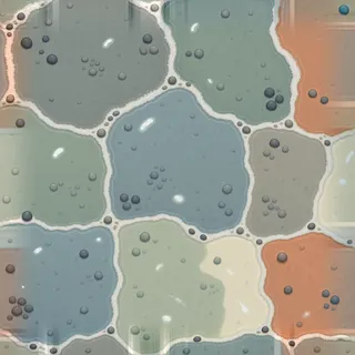 frosted wet mud