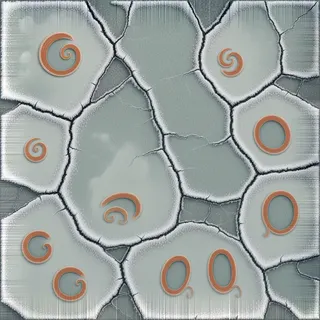 damaged frosted ice