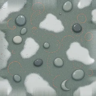 dust-covered snowy gravel