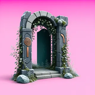 overgrown gate