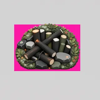 overgrown campfire ring
