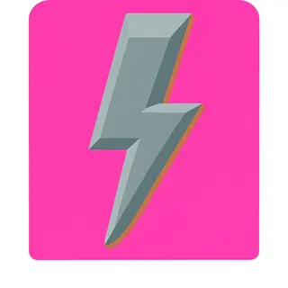 lightning bolt, plain design