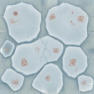 clean frosted ice