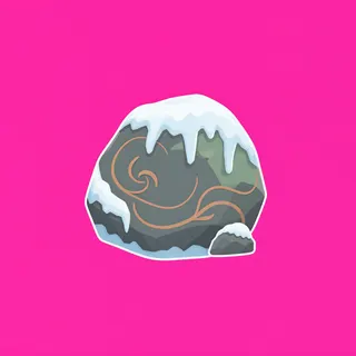 frosted small rock