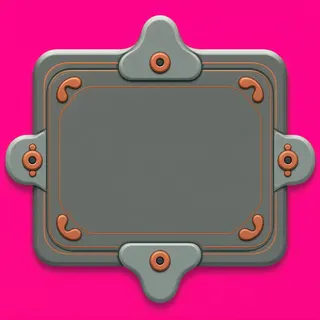 empty menu panel, pressed state