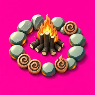 clean campfire ring