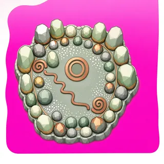 dust patch, irregular arrangement