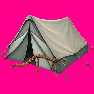 weathered tent