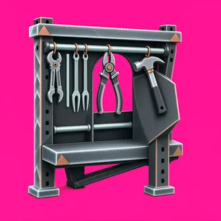 frosted tool rack