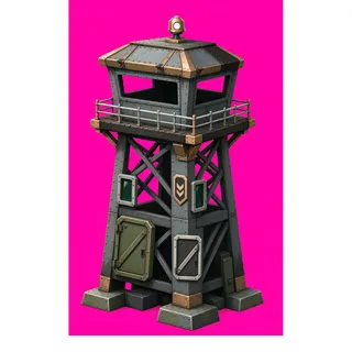 damaged watchtower