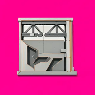 bridge broken section, intact