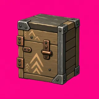 weathered wooden crate