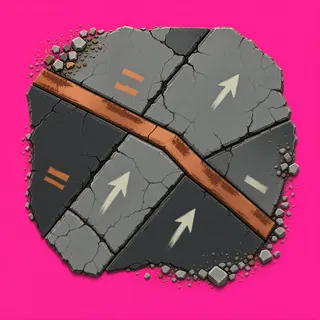 scuff marks, irregular arrangement