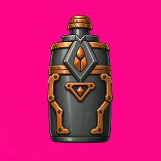 water flask, rare accent design