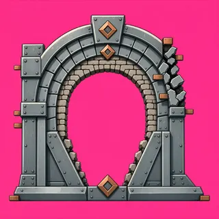 support arch, damaged