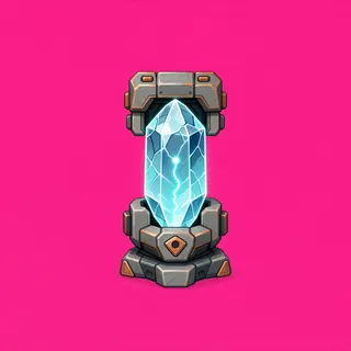 energy crystal, rare accent design