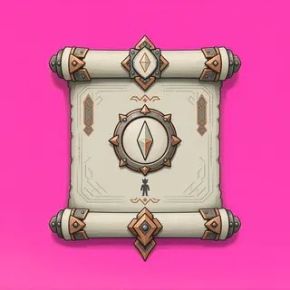 quest scroll, ornate design