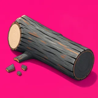 clean fallen log