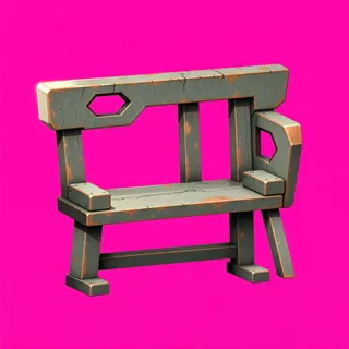 weathered bench
