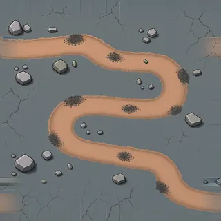clean packed dirt path