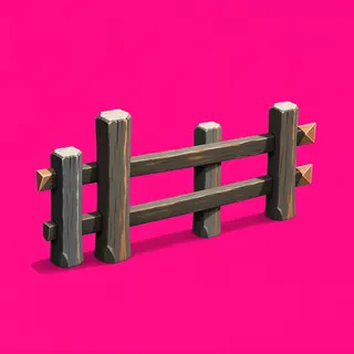 weathered short fence