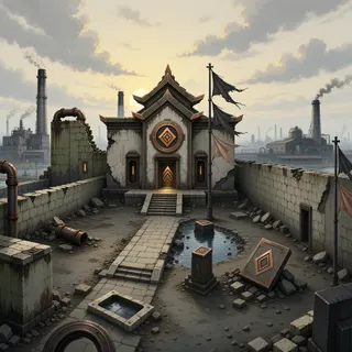 hidden shrine at daybreak