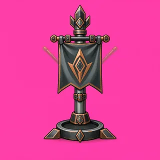 checkpoint flag, ornate design