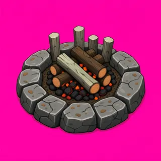 clean campfire ring
