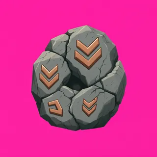damaged small rock