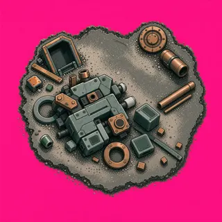dust patch, irregular arrangement