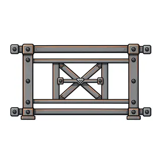 bridge railing, intact