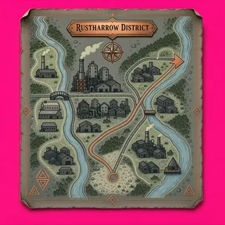 treasure map, ornate design