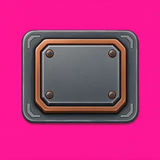 unlabelled button, pressed state