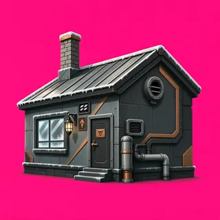 frosted small dwelling