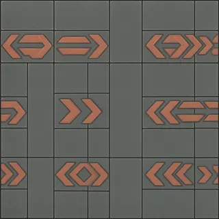 clean dusty tiled floor