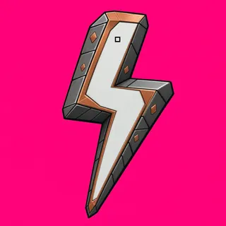 lightning bolt, rare accent design