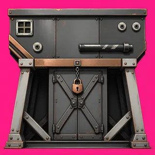 door locked, damaged