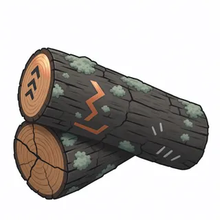 weathered fallen log