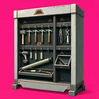 damaged tool rack