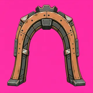 support arch, weathered