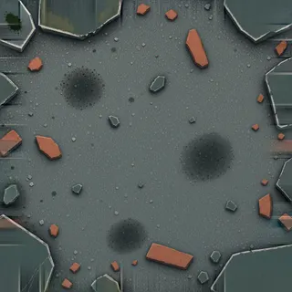 damp fine rubble