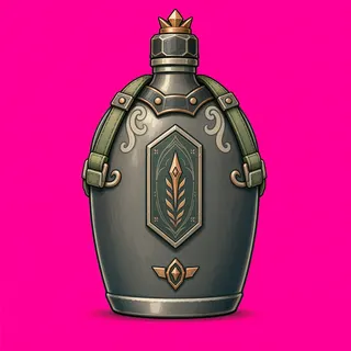 water flask, ornate design